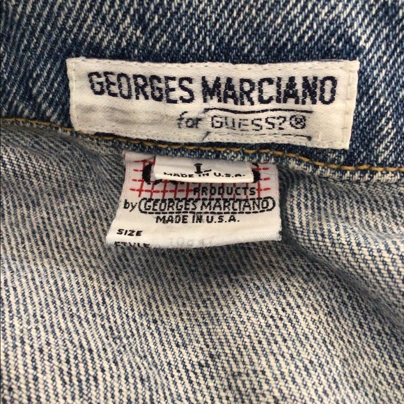 Mens VTG George Marcianos for Guess Denim Jacket Size L - Picture 4 of 5